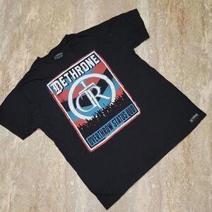 DETHRONE MENS MMA TEE SIZE LARGE